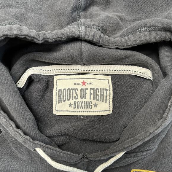 Roots of Fight Mike Tyson Training Camp Tank Hoodie Mens Large Boxing USA Flag - Picture 5 of 11